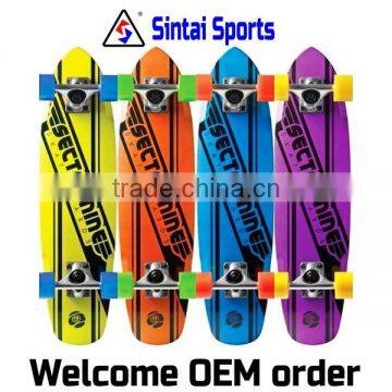 OEM design Canadian maple cheap sell long skateboard