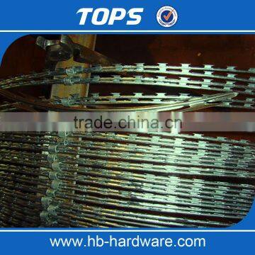 China razor barbed wire coil/fence