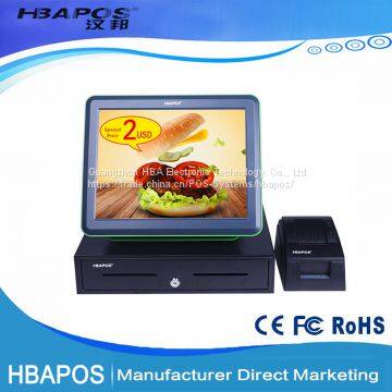 HBA-Q2T All in One Touch Screen POS Ticket Machine Price for Restaurant POS System photo-3