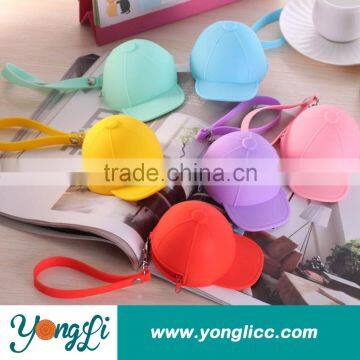 Rainbow Color Silicone Zipper Coin Bags