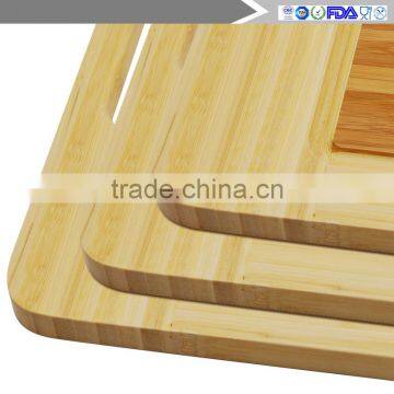3pcOrganic Bamboo Cutting Boards - Large Kitchen Cutting Board and Wooden Cheese Board - Wooden Pallets and Juice Drip Tray Slot photo-4