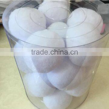 White Artificial polypropylene high elastic Indoor Snowball Soft and fluffySnowball