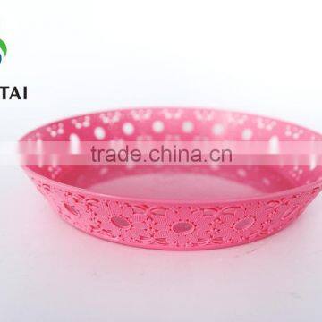 2016 New Plastic pp Circular Fruit Tray With Sunflower photo-2