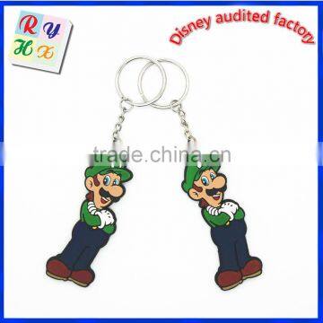 Super Mario Silicone Keychain Cute Cartoon Comic Key Chain New photo-3