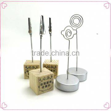 New Design OEM Tree Shaped Wooden Base Memo Clips photo-4
