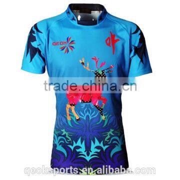 Cervus nippon Temminck custom design Rugby football jersey