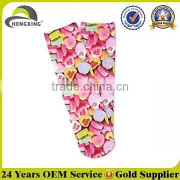 Custom Printed Candy Socks, Women Candy Print Pattern Socks photo-2