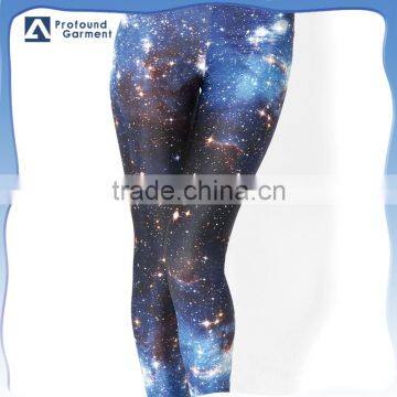 custom casual sport gym galaxy pattern oem always indian bulk fitness printed leggings for women manufacturer