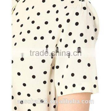 2016 New Design Ladies Woven Cheap Shirt Made in China photo-5