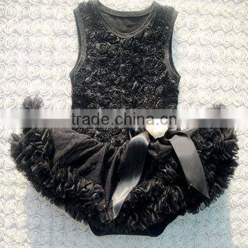 2017 New Design Boutique Baby Clothing Flower Girl Dress Comfortable Cotton Rose Dress Fashion Girl Party Wear Dress photo-3