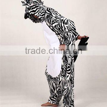 footless polyester Fleece plus size animal adult onesie pyjamas