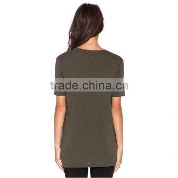 95 Cotton 5 Spandex Extended t Shirt Blank Vintage t Shirts photo-3