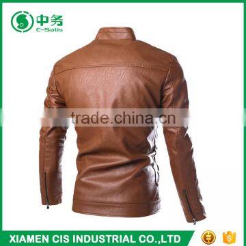 Cheap Price Wholesale Pakistan PU Leather Jackets for Men photo-5