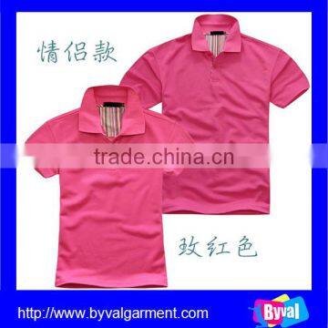 Wholesale OEM Design Plain t Shirt Couple Polo Shirt China Export Clothes photo-3