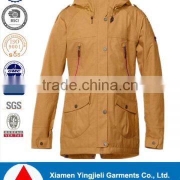 Wholesale Women Waterproof Nylon Talson With PU Coated Coat