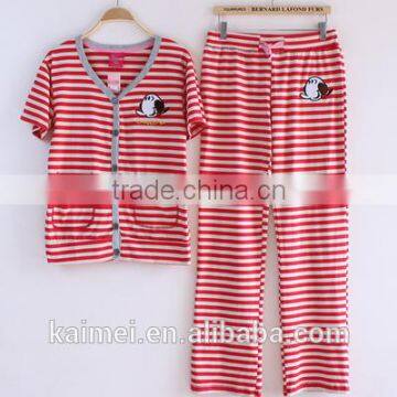 Latest Design High Quality Best Price 100% Cotton Pajamas for Couple photo-2