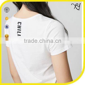 2017 Women Clothing Custom t Shirt Printing v Neck Women t Shirt photo-2