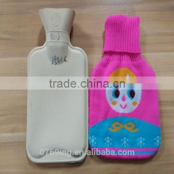 Hot Water Bag Knitting Wool Cover Knitted Cover For Wine Hot Water Bottle