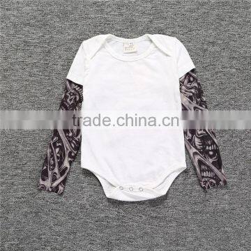 S17526A Autumn 2017 Cotton Children Long Sleeve Cute Baby Boys Tattoo Jumpsuits photo-5