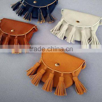 S16241A Hot Selling Kids PU Fringe Crossbody Small Bags Girls Cute Messenger Bags