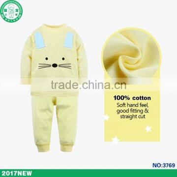 100% cotton kids wear wholesale low price baby pajamas with custom design