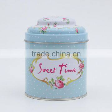 Cylindrical Candy Tin Box Packing Spot Baking Cookies Box Tinplate Tea Pots photo-6