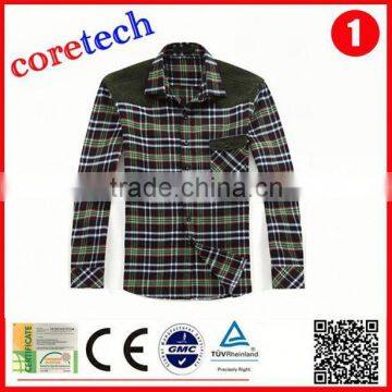 Newest Popular Yellow and Black Plaid Shirt Factory photo-2