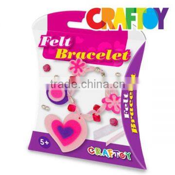 Benefit Price Children Crafts Make Your Own Felt Jewelry Bracelet Heart photo-2