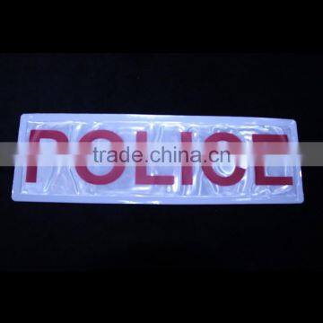 EN13356 Sew on Safety Garment Printed Reflective Pvc Patches photo-4