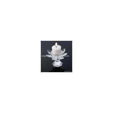 crystal,crystal candlestick,crystal candle holder