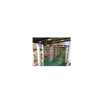 Anti - rust galvanized storage racking system for Logistic central , Blue / grey