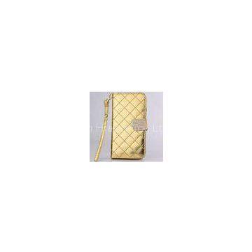 Grid Pattern Wallet PC + PU Leather Case With Card Slots For IPhone 6 4.7 Inch