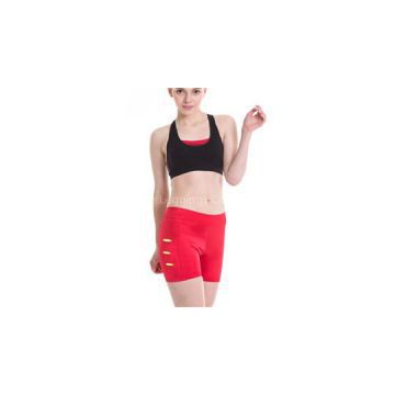 Radiance Slice Short Disco Pants In Red