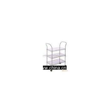 Light-duty wire shelf storage cart