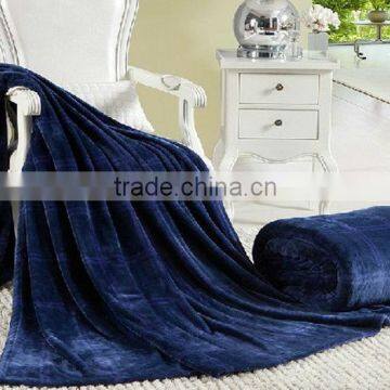 Scotland Style Grid Printed Microfiber Coral Fleece Blanket For Five-star Hotel photo-2