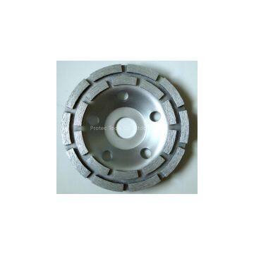 Double row Daimond grinding cup wheel