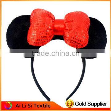 Children Hair Accessories Lovely Bunny Ear Baby Headbands Elastic Fashion Soft Toddler scrunchy Bow Knot Girls Headband