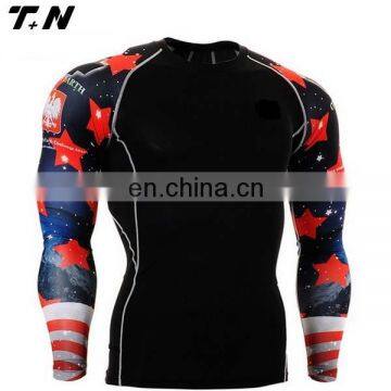 Mma Rash guard custom logo/ rashguard supplier China