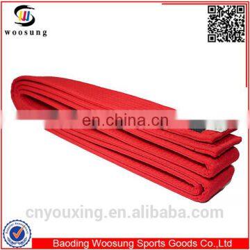 Wholesale martial arts belts taekwondo belt 360cm tkd belts red