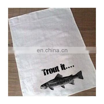 100% cotton plain white cotton tea towels printing for souvenir wholesale