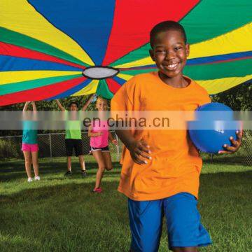 Children Outdoor Kid Play Colorful Rainbow Parachute