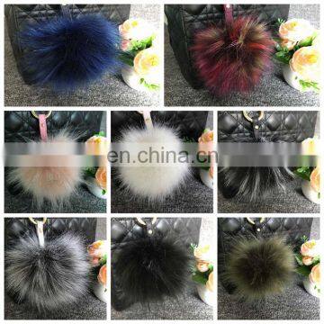 Superb Raccoon Pom Poms Colored Decorative Balls Faux Rabbit Fur Fluffy Pompom Ball