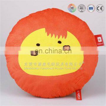 Custom Cartoon Plush Round Fruit Cushion