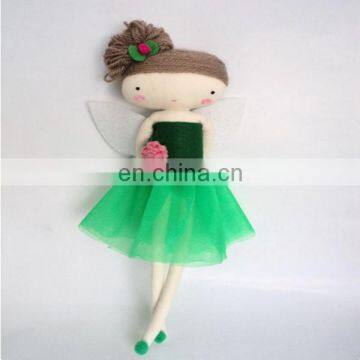 Ballerina rag doll blond hair , cloth doll Sunday in color