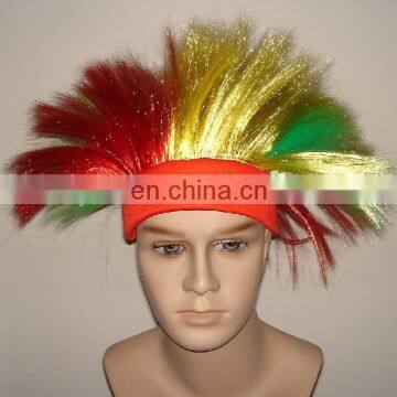 custom spirit logo headband of football wig