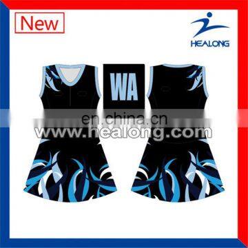 Healong Sport Fully Sublimation Women'S Netball Dress Men