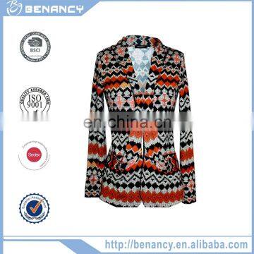 New Design Striped Necktie Fashion Lady One Piece Design Hot Sale Women Casual Party Blouse Cardigan photo-1