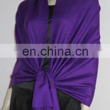 Shawl scarves Chiffon scarf with classical whole paisley jacquard pashmina purple