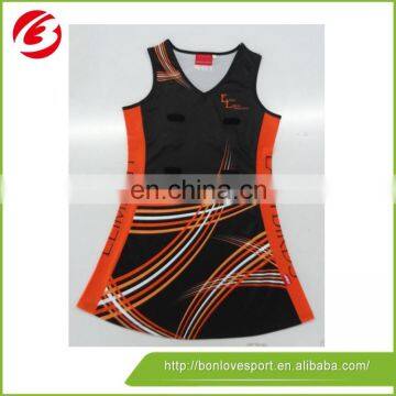 Sports wear oem netball uniforms sets