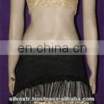 TRIBAL GOTHIC SHORT SLEEVE LACE CHOLI